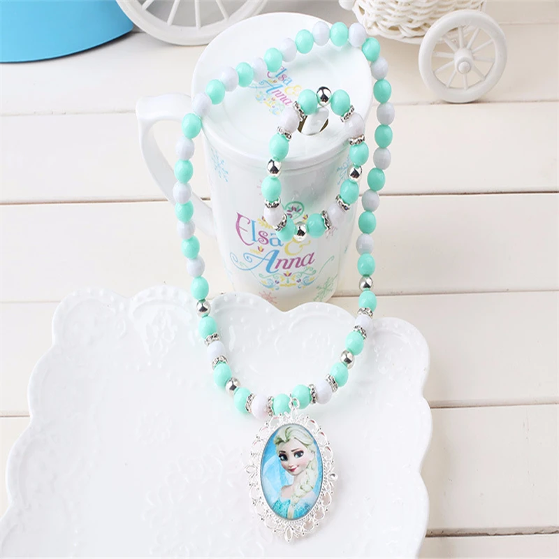 Disney cartoon Frozen Elsa Children's Necklace +Bracelet Girl Jewelry cosmetic kid beauty fashion toy doll baby gift accessories
Disney cartoon Frozen Elsa Children's Necklace +Bracelet Girl Jewelry cosmetic kid beauty fashion toy doll baby gift accessories