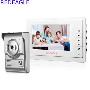 REDEAGLE Home Wired 7 inch LCD Video Door Phone Intercom System w/ 700TVL Color Doorbell Camera + 5M Cable Free Shipping
REDEAGLE Home Wired 7 inch LCD Video Door Phone Intercom System w/ 700TVL Color Doorbell Camera + 5M Cable Free Shipping