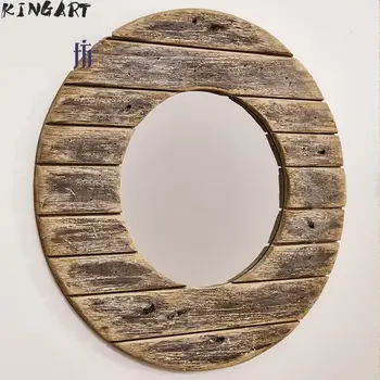 Big Wall Mirror Antique Wooden Frame Round Wall Mirror Living Room Retro Hanging Big Wall Mirror For Home Decoration
Big Wall Mirror Antique Wooden Frame Round Wall Mirror Living Room Retro Hanging Big Wall Mirror For Home Decoration