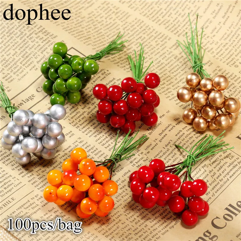 dohee 100pcs Artificial Holly Berries Vivid Red Holly Berry Berries Home Garland Christmas Dec New Beautiful 6 colors
dohee 100pcs Artificial Holly Berries Vivid Red Holly Berry Berries Home Garland Christmas Dec New Beautiful 6 colors
