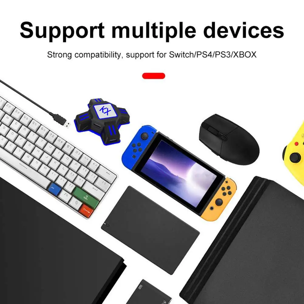 BEESCLOVER для переключателя/Xbox/PS4/PS3 4 порта KX USB игровой контроллер конвертер