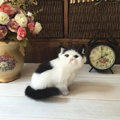 Искусственная модель кошки 15x8x13 см, полиэтилен и мех, приседание, звуки, черный и белый кот, ручная работа, украшение для дома, подарок a2086
Искусственная модель кошки 15x8x13 см, полиэтилен и мех, приседание, звуки, черный и белый кот, ручная работа, украшение для дома, подарок a2086