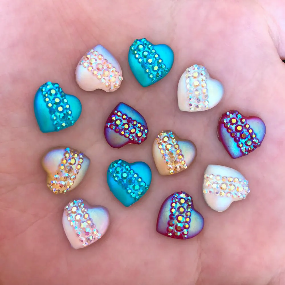 40pcs 12mm Resin Heart Cat's Eye Flatback Rhinestone Wedding Buttons DIY Crafts R42A 
40pcs 12mm Resin Heart Cat's Eye Flatback Rhinestone Wedding Buttons DIY Crafts R42A