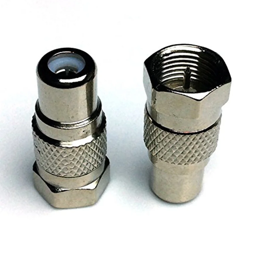 2Pcs F Type Male to RCA Female Connector Coupler Coax Cable Adapter Video F Male to RCA Female Adapter
2Pcs F Type Male to RCA Female Connector Coupler Coax Cable Adapter Video F Male to RCA Female Adapter
