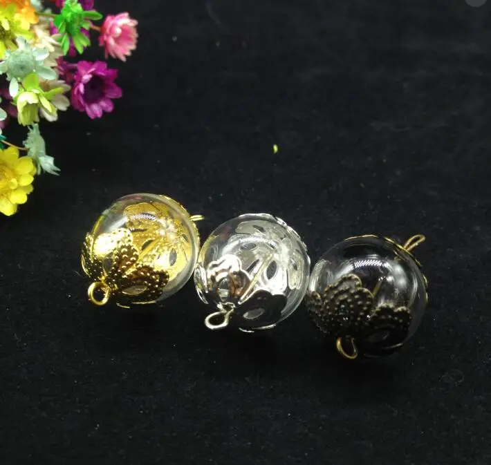 50sets 16mm round glass globe bubble with 2mm doulbe hole Glass Bottle Pendant Wish Vial Necklace DIY Craft Gift Charms Clear
50sets 16mm round glass globe bubble with 2mm doulbe hole Glass Bottle Pendant Wish Vial Necklace DIY Craft Gift Charms Clear