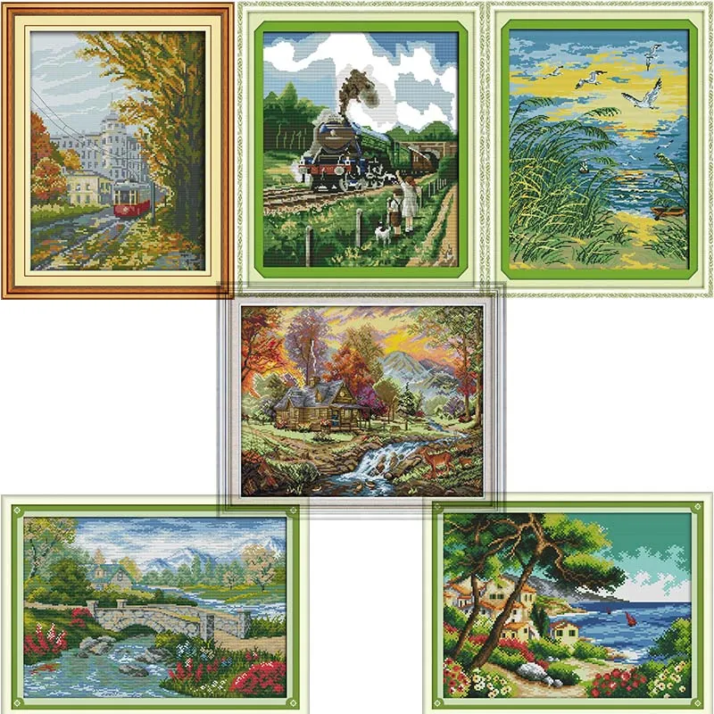 Needlework cross-stitch kits, DIY cross stitch, set embroidery suit, print beautiful scenery enough canvas for embroidery
Needlework cross-stitch kits, DIY cross stitch, set embroidery suit, print beautiful scenery enough canvas for embroidery
