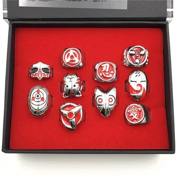 A Set/10pcs Anime Naruto Rings Akatsuki Cosplay Member's Full Set Cartoon Naruto Rings For Cosplay Souvenir Jewelry
A Set/10pcs Anime Naruto Rings Akatsuki Cosplay Member's Full Set Cartoon Naruto Rings For Cosplay Souvenir Jewelry