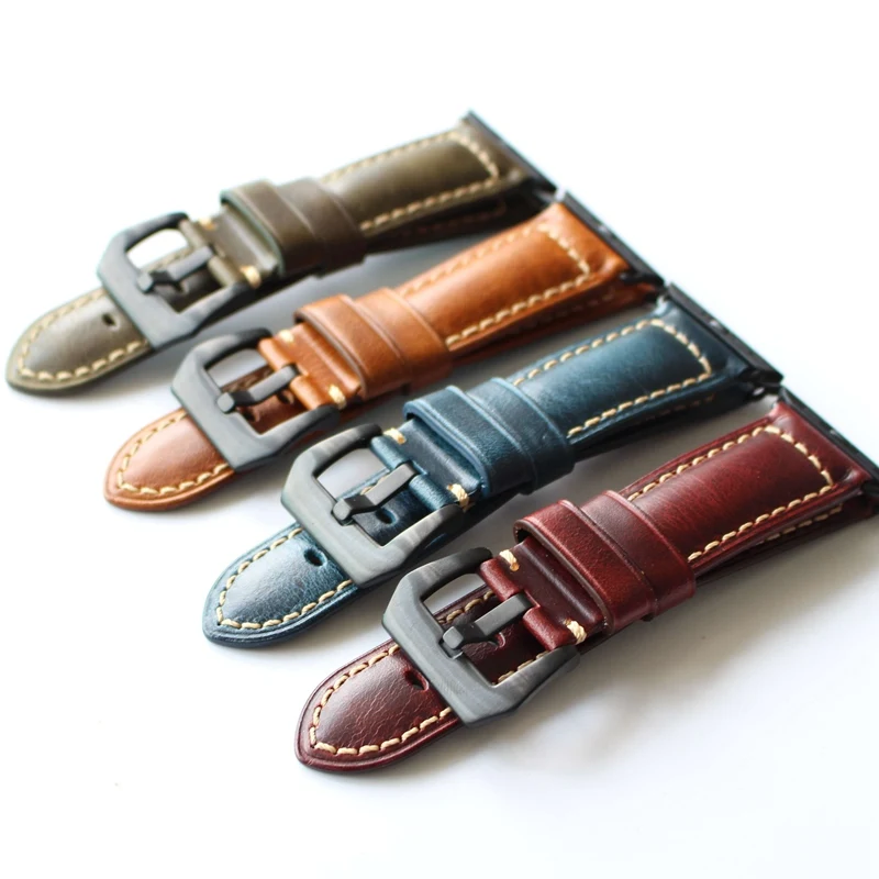 High quality 4 color oil wax strap for correas apple watch 38mm 42MM bracelet strap handmade vintage apple iwatch 3 4bands strap
High quality 4 color oil wax strap for correas apple watch 38mm 42MM bracelet strap handmade vintage apple iwatch 3 4bands strap