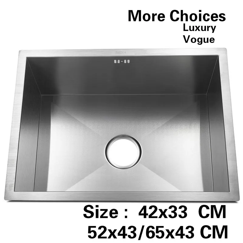 Free shipping Individuality kitchen balcony manual sink single trough food-grade stainless steel hot sell 42x33/52x43/65x43 CM
Free shipping Individuality kitchen balcony manual sink single trough food-grade stainless steel hot sell 42x33/52x43/65x43 CM