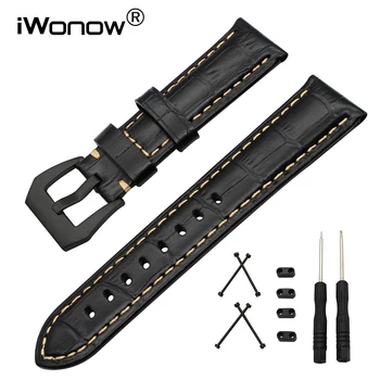 24mm Italy Calf Leather Watchband + Tool + Adapters for Suunto Core Watch Band Steel Clasp Strap Wrist Bracelet Black Blue Brown
24mm Italy Calf Leather Watchband + Tool + Adapters for Suunto Core Watch Band Steel Clasp Strap Wrist Bracelet Black Blue Brown
