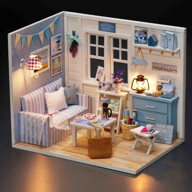 DIY Doll House casa miniature room box Wodden Miniatura Doll Houses Furniture Kit DIY Puzzle Assemble Dollhouse Toys bouwpakket
DIY Doll House casa miniature room box Wodden Miniatura Doll Houses Furniture Kit DIY Puzzle Assemble Dollhouse Toys bouwpakket