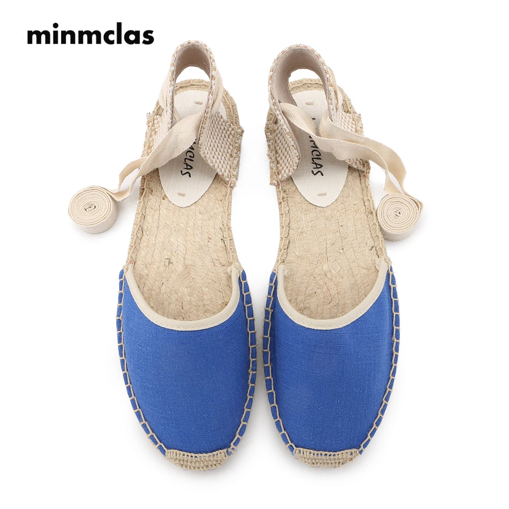 MINMCLAS INS Hot Women Cotton Sandals Summer Shoes New Summer Flat Sandals Women Lace Up Espadrilles Sandals for Girls Shoes
MINMCLAS INS Hot Women Cotton Sandals Summer Shoes New Summer Flat Sandals Women Lace Up Espadrilles Sandals for Girls Shoes