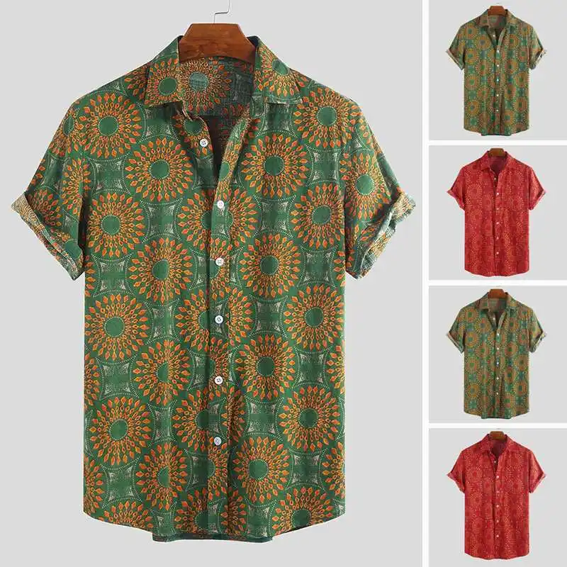 INCERUN New Fashion 2019 Summer Men Shirt Lapel Short Sleeve Cardigan Print Street Chic Loose Casual Breathable Camisa Masculina
INCERUN New Fashion 2019 Summer Men Shirt Lapel Short Sleeve Cardigan Print Street Chic Loose Casual Breathable Camisa Masculina