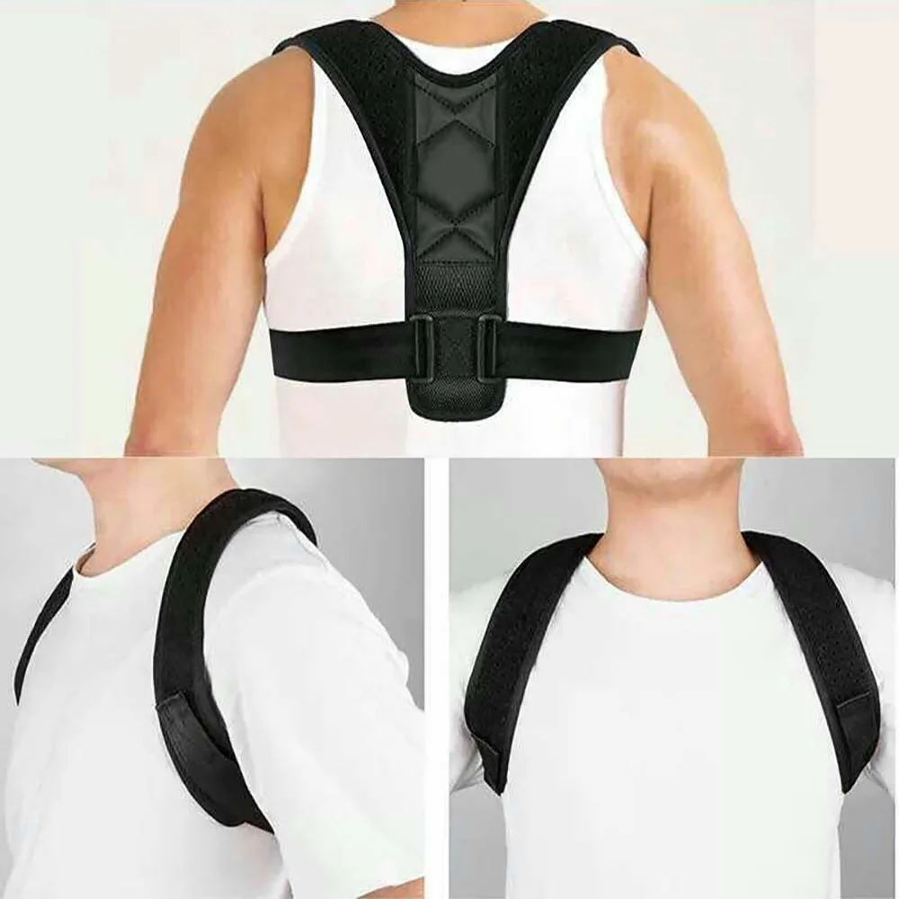 Adjustable Back Posture Corrector Clavicle Spine Back Shoulder Lumbar Brace Support Belt Posture Correction Prevents Slouching
Adjustable Back Posture Corrector Clavicle Spine Back Shoulder Lumbar Brace Support Belt Posture Correction Prevents Slouching