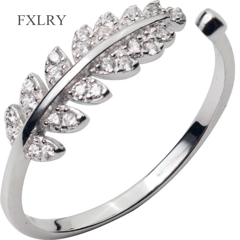 FXLRY Fine Jewelry S925 Sterling Silver Micro Inlay Zircon Small Fresh Sweet Leaves Opening Rings For Women Party Gift
FXLRY Fine Jewelry S925 Sterling Silver Micro Inlay Zircon Small Fresh Sweet Leaves Opening Rings For Women Party Gift
