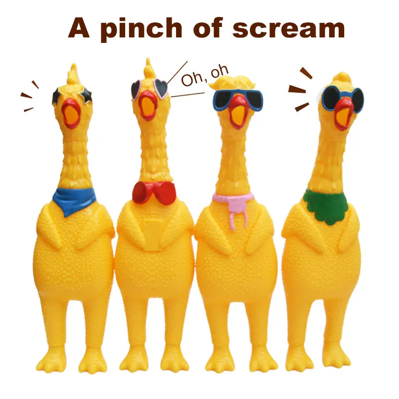 33CM Pets Dog Toys Screaming Chicken Squeeze Sound Toy for Dogs Super Durable & Funny Squeaky Yellow Rubber Chicken Dog Chew Toy
33CM Pets Dog Toys Screaming Chicken Squeeze Sound Toy for Dogs Super Durable & Funny Squeaky Yellow Rubber Chicken Dog Chew Toy