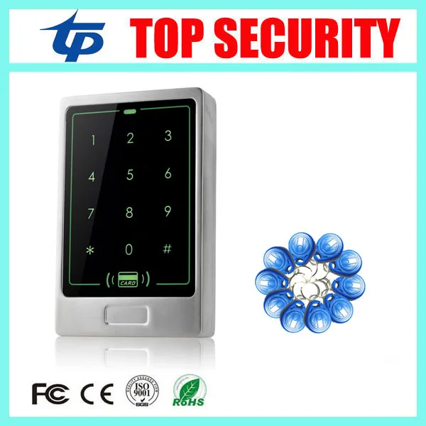 Metal Cover Touch Waterproof Keypad RFID Card Door Access Control Reader 8000 Users 125KHZ ID Card Standalone Access Control
Metal Cover Touch Waterproof Keypad RFID Card Door Access Control Reader 8000 Users 125KHZ ID Card Standalone Access Control