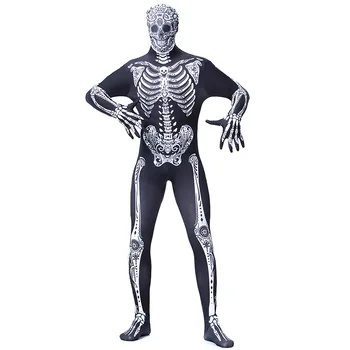Skeleton Man Halloween Horror Zombies Jumpsuit Zentail Verse Costume Adult Miles Morales Cosplay Outfit X8524
Skeleton Man Halloween Horror Zombies Jumpsuit Zentail Verse Costume Adult Miles Morales Cosplay Outfit X8524