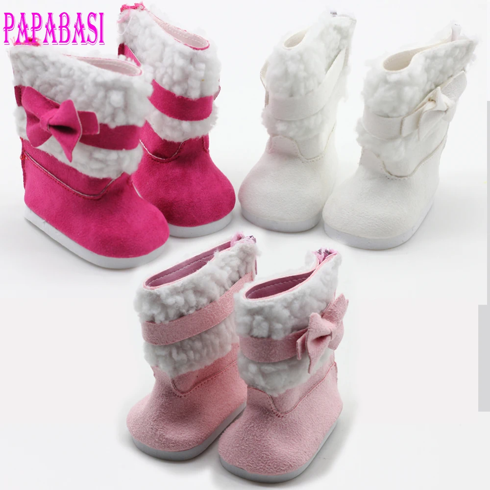 1pair Doll Shoes Fits 18 inch 45cm Doll Pink Snow Boots 43cm baby Doll Accessories Doll Shoes toy
1pair Doll Shoes Fits 18 inch 45cm Doll Pink Snow Boots 43cm baby Doll Accessories Doll Shoes toy