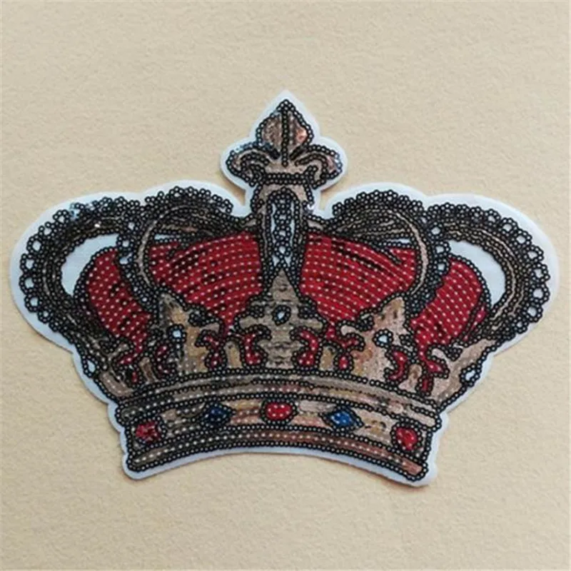 Fashion patch 238mm Large crown Logo suquins Diy women Embroidery iron on patches for clothing applique Stickers Free Shipping
Fashion patch 238mm Large crown Logo suquins Diy women Embroidery iron on patches for clothing applique Stickers Free Shipping
