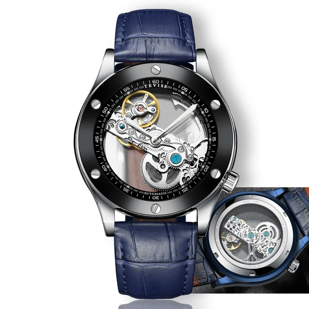 TEVISE montre homme Transparent Automatic Watch Men Mechanical Watches 2018 Fashion Luminous Waterproof Leather Wristwatch Clock
TEVISE montre homme Transparent Automatic Watch Men Mechanical Watches 2018 Fashion Luminous Waterproof Leather Wristwatch Clock