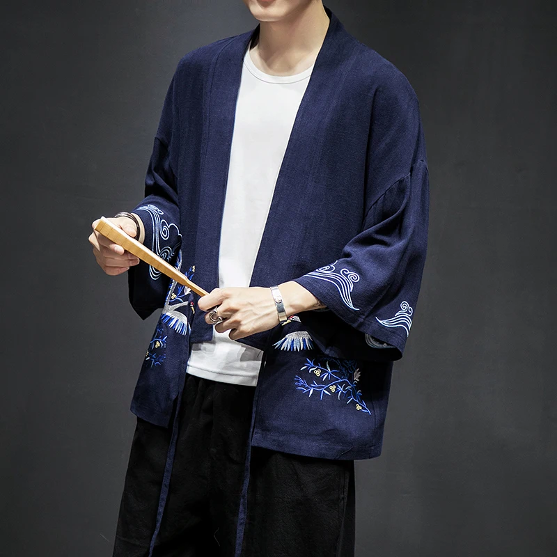 MRDONOO Chinese style Hanfu long-sleeved cardigan robes Chinese retro crane embroidered cloak top Tang suit men's youth jacket
MRDONOO Chinese style Hanfu long-sleeved cardigan robes Chinese retro crane embroidered cloak top Tang suit men's youth jacket