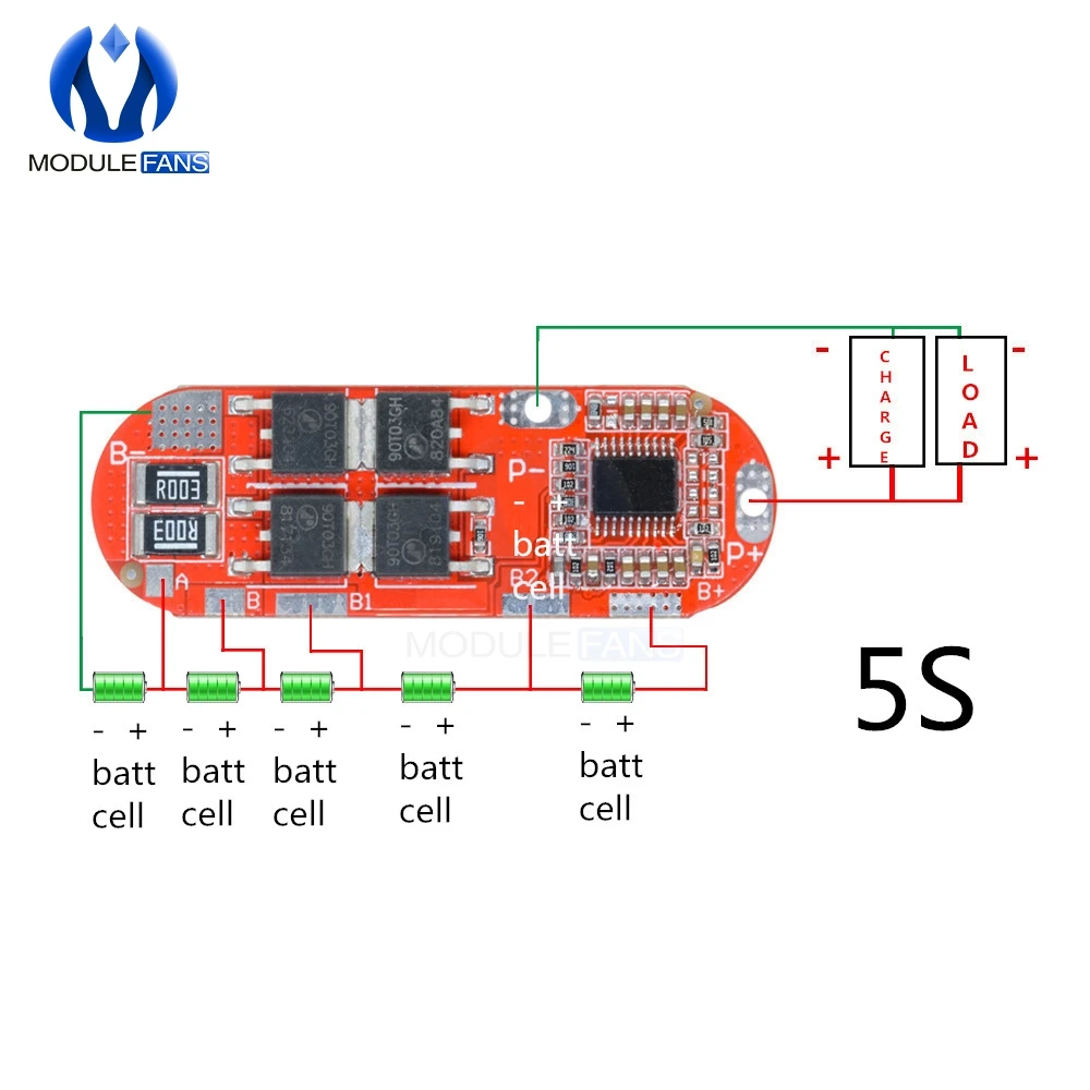 Details about   25A 5S 21V BMS 18650 Li-ion Lithium Battery Protection Circuit Charging Board