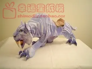 Бумажная 3D модель леопарда Dong Quan бумажная форма для самостоятельной сборки набор