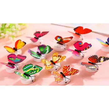 10pcs Colorful Changing Beautiful Butterfly LED Night Light Lamp With Suction Pad For Christmas Wedding Decoration Night Lamp
10pcs Colorful Changing Beautiful Butterfly LED Night Light Lamp With Suction Pad For Christmas Wedding Decoration Night Lamp