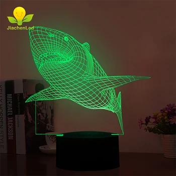 Fancy Funny Shark USB Touch Switch 3D LED Night Light
Fancy Funny Shark USB Touch Switch 3D LED Night Light
