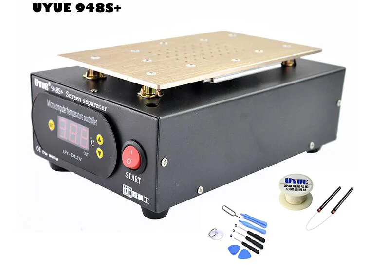 UYUE Latest 948S+ Screen Separator Machine for IPhone For Samsung Refurbish Build-in Pump Vacuum LCD Separator Machine
UYUE Latest 948S+ Screen Separator Machine for IPhone For Samsung Refurbish Build-in Pump Vacuum LCD Separator Machine