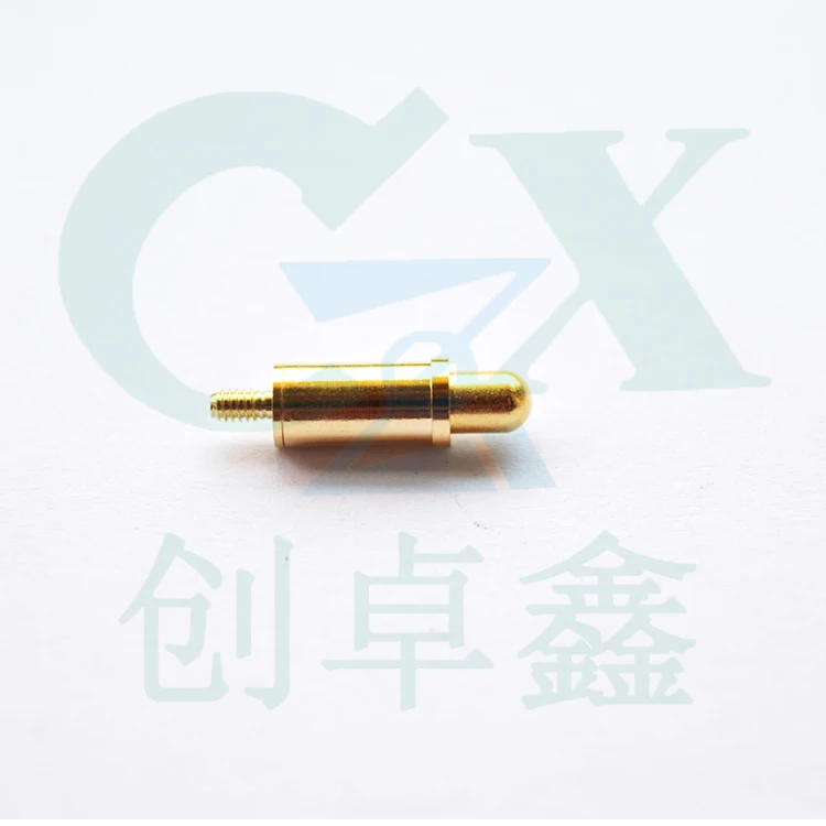 5.0*17.5mm screw thread solder PCB spring heavy current pogo pin connector with gold plating
5.0*17.5mm screw thread solder PCB spring heavy current pogo pin connector with gold plating