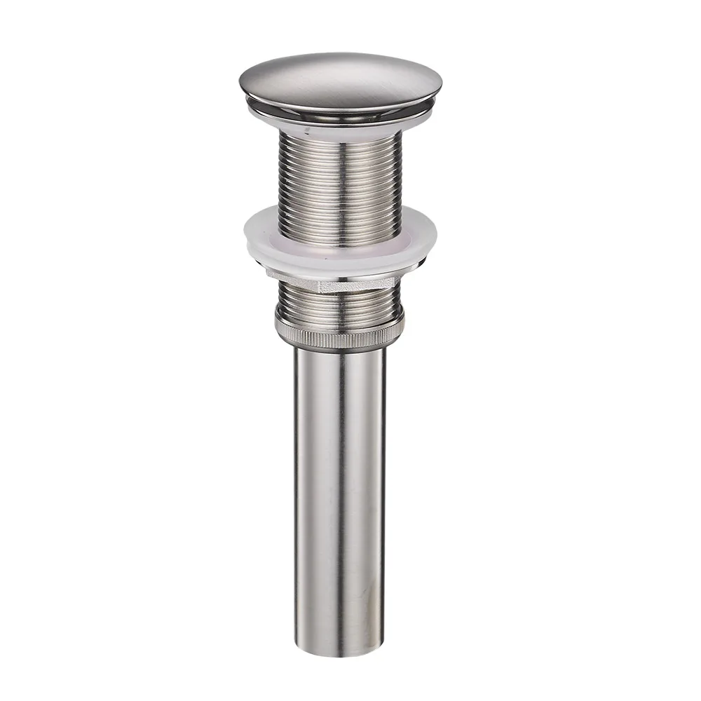 Drains Bathroom Parts Brass Black Lavatory Vessel Vanity Sink Pop Up Drain Stopper With Overflow Faucet Accessories (10)