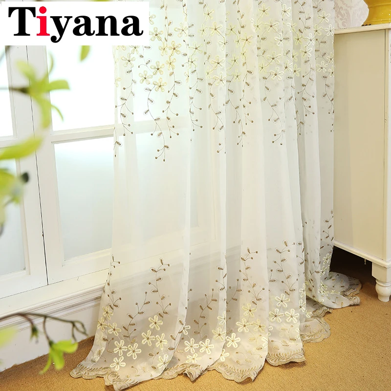 Rustic Leaves Curtains Embroidered Flower Tulle Yarn Curtains For sheer curtains for living room Sheer Curtains P273D3
Rustic Leaves Curtains Embroidered Flower Tulle Yarn Curtains For sheer curtains for living room Sheer Curtains P273D3