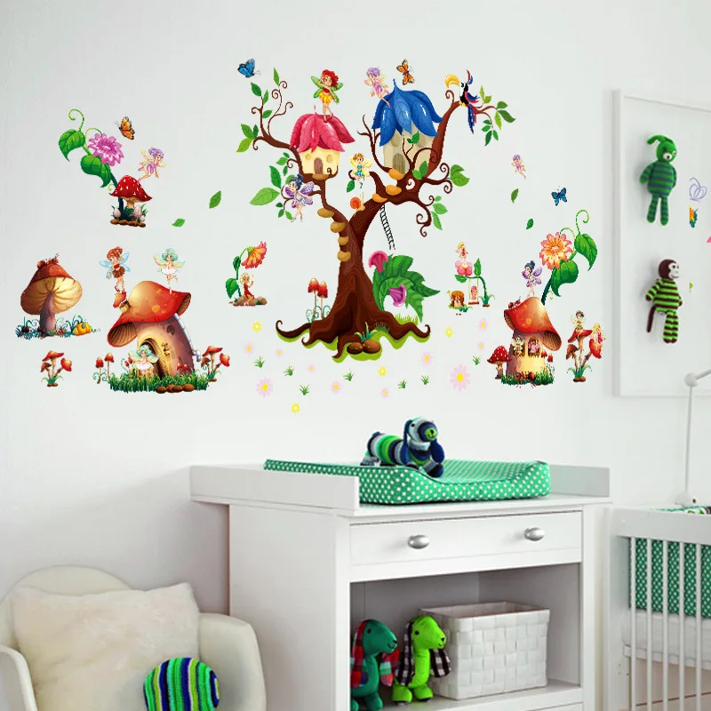Children's Room Cartoon Butterfly Elves Wall Sticker Pegatinas De Pared For Kids Rooms bedroom Home Decor Wallpaper Sticker
Children's Room Cartoon Butterfly Elves Wall Sticker Pegatinas De Pared For Kids Rooms bedroom Home Decor Wallpaper Sticker