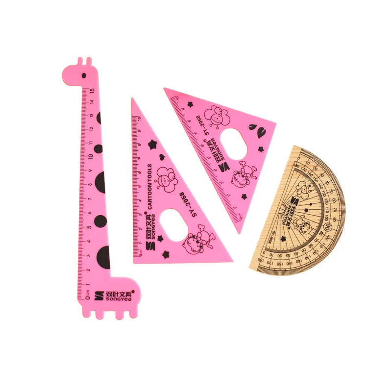 4pcs/set Ruler Drawing Board Straightedge Triangular Rule Protractor Plastic Ruler Educational for Children School kids I-Rul2
4pcs/set Ruler Drawing Board Straightedge Triangular Rule Protractor Plastic Ruler Educational for Children School kids I-Rul2