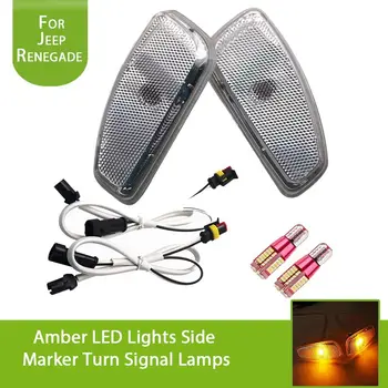 Left & Right White Lens Side Marker Lamps Amber Yellow LED Replacement Bulbs For 2014-2016 Jeep Renegade
Left & Right White Lens Side Marker Lamps Amber Yellow LED Replacement Bulbs For 2014-2016 Jeep Renegade