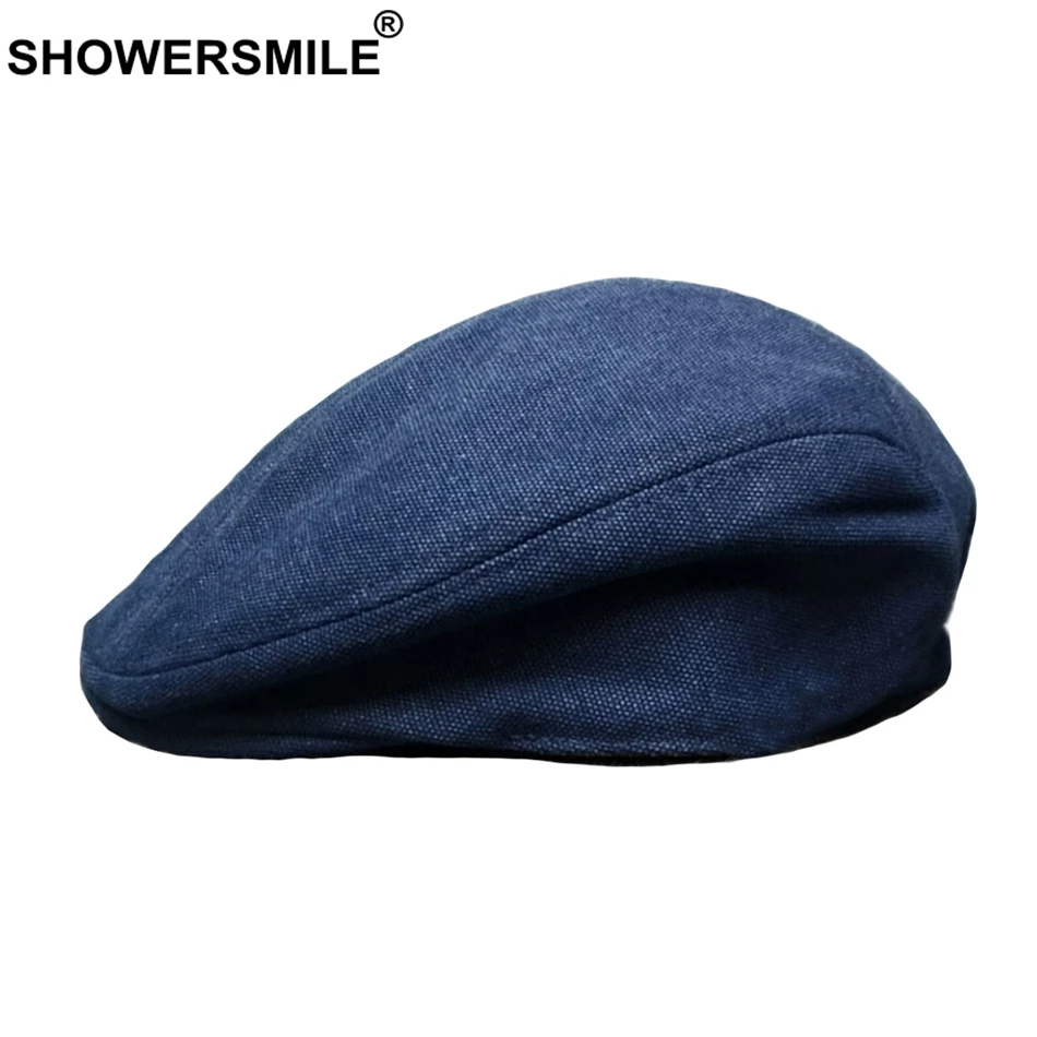 SHOWERSMILE Blue Hat Beret Women Vintage Cotton Flat Cap Men Summer Breathable Solid Gatsby Style Caps High Quality Duckbill Hat
SHOWERSMILE Blue Hat Beret Women Vintage Cotton Flat Cap Men Summer Breathable Solid Gatsby Style Caps High Quality Duckbill Hat