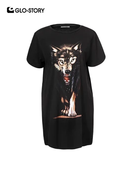 GLO-STORY 2019 Summer Fashion Women 3D Animal Lifelike Fox T-Shirts Ladies Loose Black T-Shirts Tops Female WPO-8134
GLO-STORY 2019 Summer Fashion Women 3D Animal Lifelike Fox T-Shirts Ladies Loose Black T-Shirts Tops Female WPO-8134