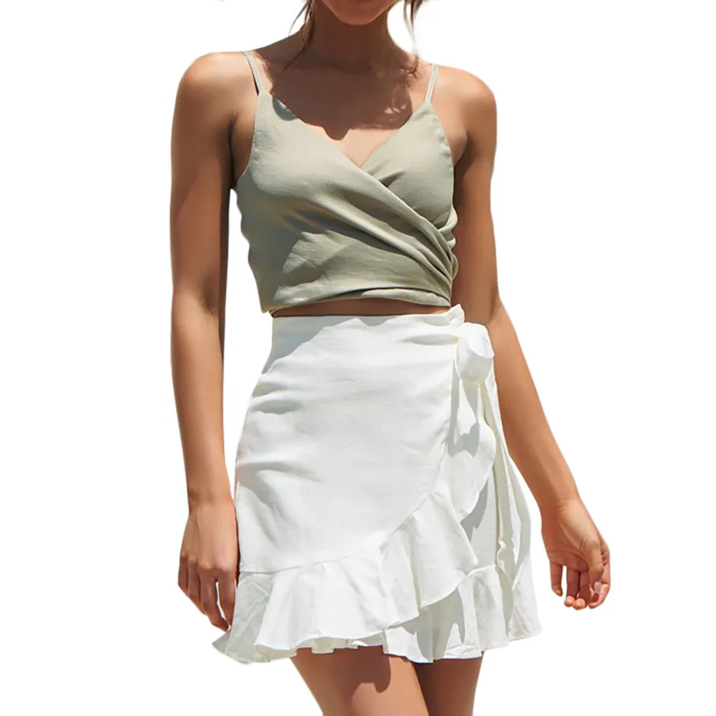 Jaycosin skirt solid color ruffled bandage straps skirt sweet solid color Lace Up Short Skirt A-Line Pleated autumn loose skirt
Jaycosin skirt solid color ruffled bandage straps skirt sweet solid color Lace Up Short Skirt A-Line Pleated autumn loose skirt