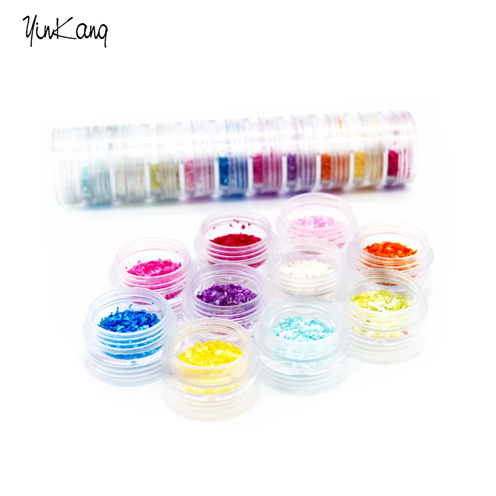10 Colors Crushed Shell Chips Nail Glitter Shell Powder For UV Gel Acrylic System 3D Nail Art Decoration Rhinestones
10 Colors Crushed Shell Chips Nail Glitter Shell Powder For UV Gel Acrylic System 3D Nail Art Decoration Rhinestones