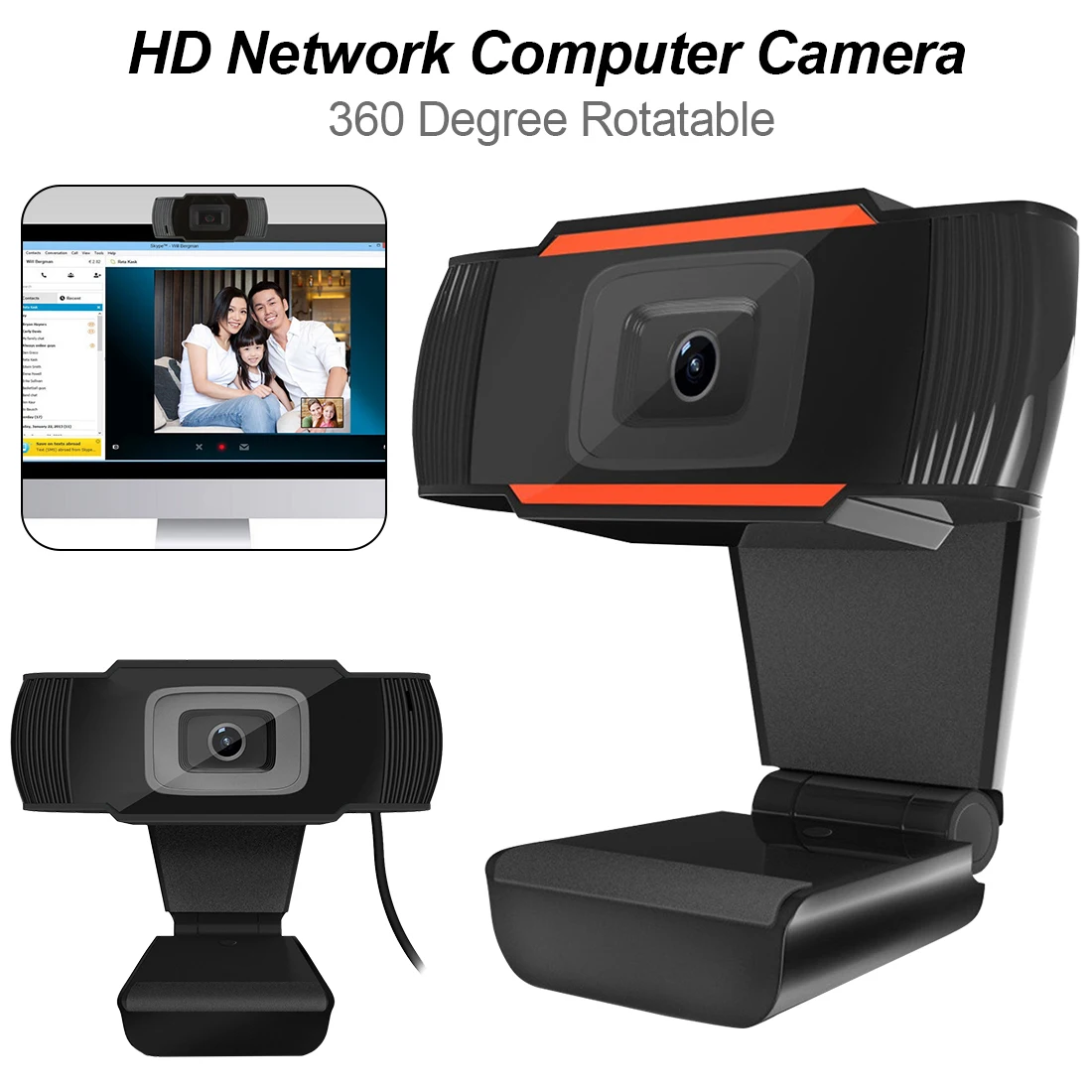 New Web Cam 12.0MP Web Camera 360 Degree Rotatable with MIC Clip-on Webcam for Skype Computer Notebook Laptop PC
New Web Cam 12.0MP Web Camera 360 Degree Rotatable with MIC Clip-on Webcam for Skype Computer Notebook Laptop PC