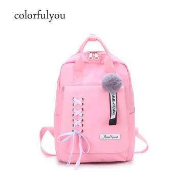 Pink Bow ribbon women Backpack Ladies Knapsack Canvas Shoulder Student Bag Suitable For Teenage Girl Travel Backpack school bag
Pink Bow ribbon women Backpack Ladies Knapsack Canvas Shoulder Student Bag Suitable For Teenage Girl Travel Backpack school bag