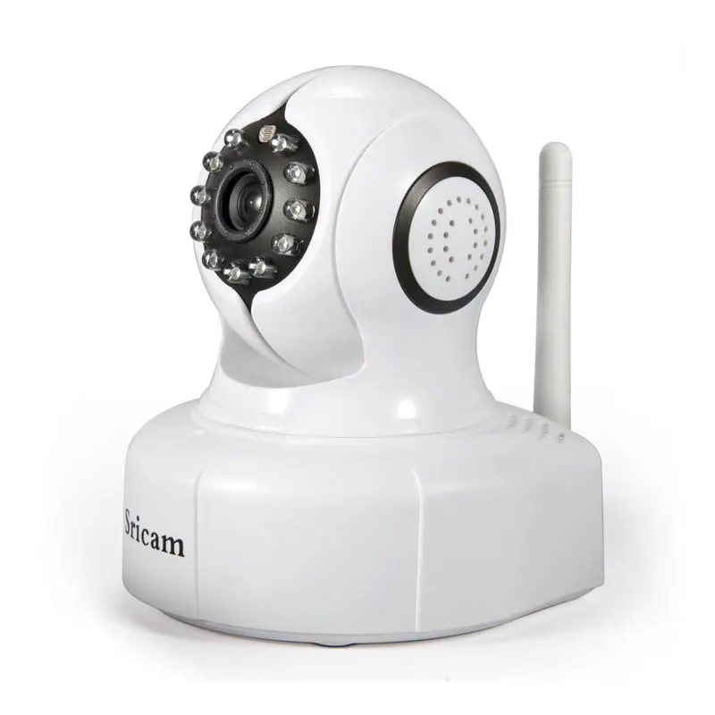 Sricam 4X P2P Smart Home Surveillance CCTV Camera Wireless Indoor Mini PTZ Wifi IP Camera Alarm Mobile Remote View Baby Monitor
Sricam 4X P2P Smart Home Surveillance CCTV Camera Wireless Indoor Mini PTZ Wifi IP Camera Alarm Mobile Remote View Baby Monitor