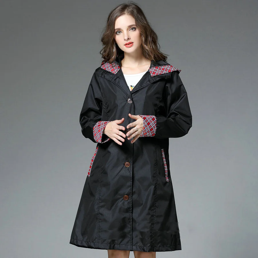Rain Jacket Women Raincoat Adults Lightweight Poncho Hat Ladies Waterproof Long Slim Rain Coat Windbreaker Women Jacket 60YY051
Rain Jacket Women Raincoat Adults Lightweight Poncho Hat Ladies Waterproof Long Slim Rain Coat Windbreaker Women Jacket 60YY051