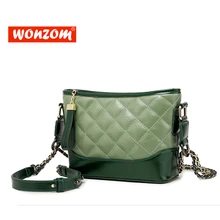 WONZOM 2018 Green Plaid Bag High Quality Leather Ladies Shoulder Messenger Bags Cross Body For Women Double Chain Bag Sac femme
WONZOM 2018 Green Plaid Bag High Quality Leather Ladies Shoulder Messenger Bags Cross Body For Women Double Chain Bag Sac femme