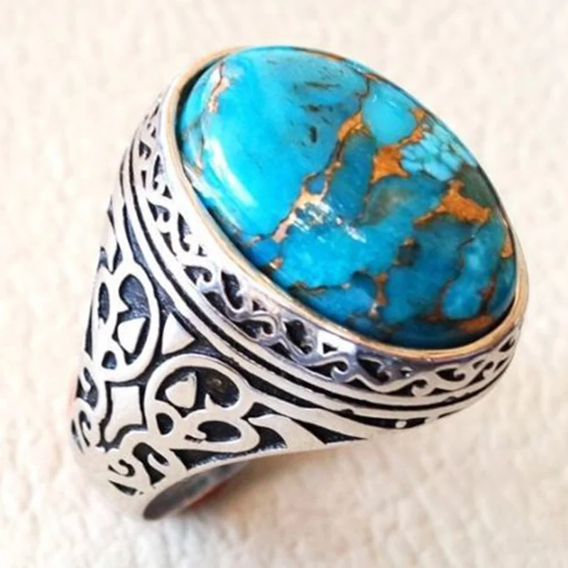 New Style Earring Vintage Antique Silver Turquoises Ring for Men Women Ring For Gift Free Shipping
New Style Earring Vintage Antique Silver Turquoises Ring for Men Women Ring For Gift Free Shipping