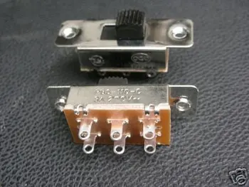 2-Way 2PDT 250V Slide ON/OFF/ON Guitar Switch S202 100 
2-Way 2PDT 250V Slide ON/OFF/ON Guitar Switch S202 100