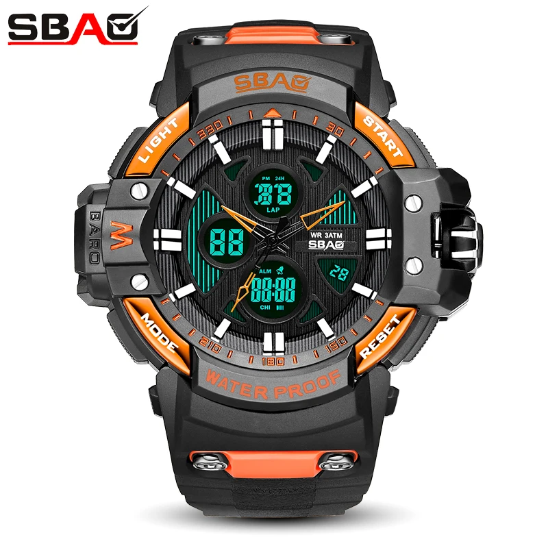 Top Brand Men Watch Male Dual Display Multi-Functional Military Electronic Watches Waterproof Clock Reloj Hombre 2018 | Наручные часы