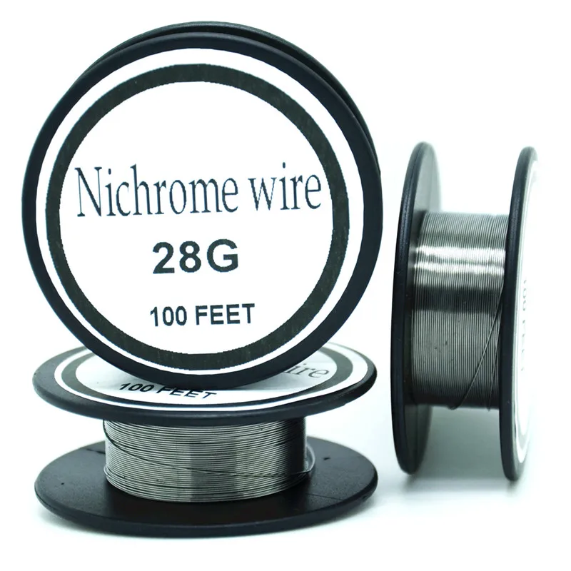 Nichrome wire 28 Gauge 100 FT 0.3mm Cantal Resistance Resistor AWG DIY atomizing core
Nichrome wire 28 Gauge 100 FT 0.3mm Cantal Resistance Resistor AWG DIY atomizing core